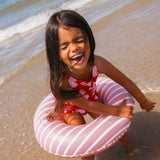 Swim Essentials Inflatable Swim Ring - Boldlines Red, 55 cm