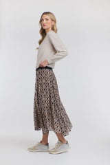 Westwood Check Skirt - Black/Brown