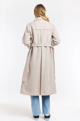 Erica Trench Coat - Vanilla Cream