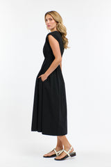Cooper Cotton Dress - Black