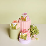 Body Cleansing Bar Gift Box - Mauve Flower - White Florals & French Pear