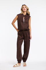 Mara Linen Zip Top