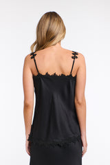 Sterling Satin Cami - Black