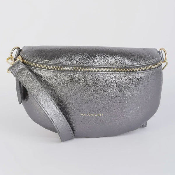 Bum Bag Metallic Grey