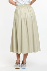 Dakota PU Skirt - Parchment
