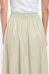 Dakota PU Skirt - Parchment