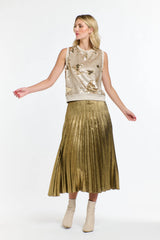Sequins Tank - Pearl/Gold