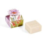 Body Cleansing Bar Gift Box - Mauve Flower - White Florals & French Pear