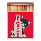 Milk Bottle Cat | Square - Safety Matches