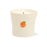 Bistro 8oz Orange Embossed Ceramic Candle - Citrus Spritz