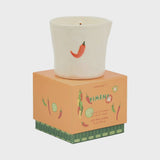 Bistro 8oz Piment Chilli Pepper Embossed Ceramic Candle - Piment