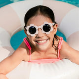 Daisy -Pink with Aqua spots