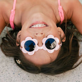 Daisy -Pink with Aqua spots