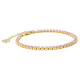 Rosa Tennis Bracelet
