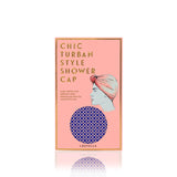 Dahlia shower cap in Navy Portside