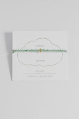 Green Aventurine CZ Disc Amelia Bracelet