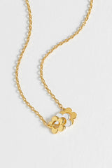 Trio Flower Necklace Gold and Silver Plated