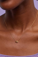 Trio Flower Necklace Gold and Silver Plated