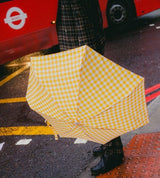 Anatole - Yellow Gingham folding micro-umbrella - Hamond