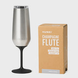 Huski Champagne Flute - Brushed Stainless