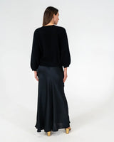 Josephine Bias Skirt - Black