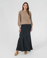 Josephine Bias Skirt - Black