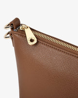 Leyton Crossbody - Tan Saffiano