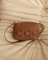 London Crossbody - Tan Saffiano