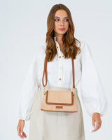 Lugano Crossbody - Tan Weave