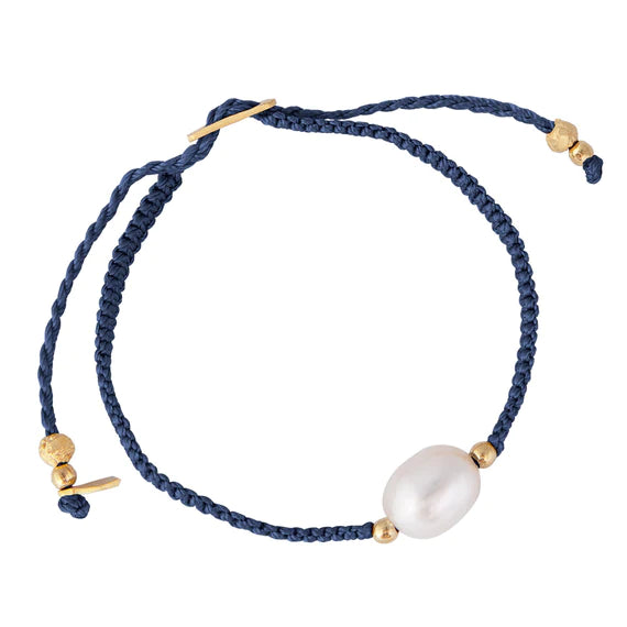 Pearl Rope Bracelet - Navy