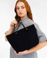 Michigan Tote - Black Neo Plait