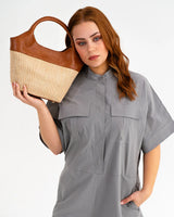 Miller Tote - Tan Weave