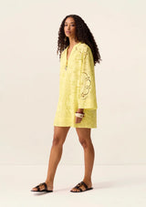 Lotus Mini Dress - Canary