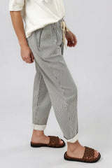 Paco Stripe Pants - Chocolate Stripe