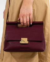 Payton Handbag - Burgundy Pebble