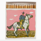 Pink Cowboy | Square - Safety Matches