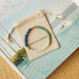 The Halcyon Bracelet with Aquamarine, Amazonite &Kyanite