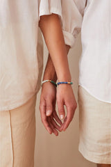 The Halcyon Bracelet with Aquamarine, Amazonite &Kyanite