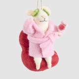 Penny Pampered Mouse Hanging Tree Decoration