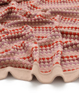 Confetti Stripe Baby Blanket - Pink