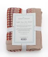 Confetti Stripe Baby Blanket - Pink