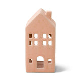 Incense Cone Holiday Pink Ceramic Townhouse