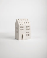 Poem LED standing porcelain house white - Small
