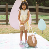 Rattan Bunny Luggy with Lining - Gumdrop