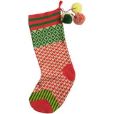 Palmina Knitted Stocking - Crimson