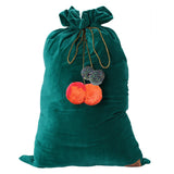 Jade Green Velvet Santa Sack