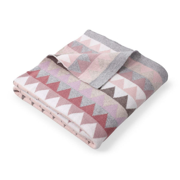 Archie Cotton Baby Blanket - Pink