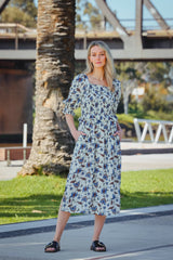 Trudy Jacobean Vine Midi Dress