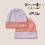 Reversible Beanie Rose/Lilac