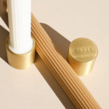 Column Brass Candle Holder